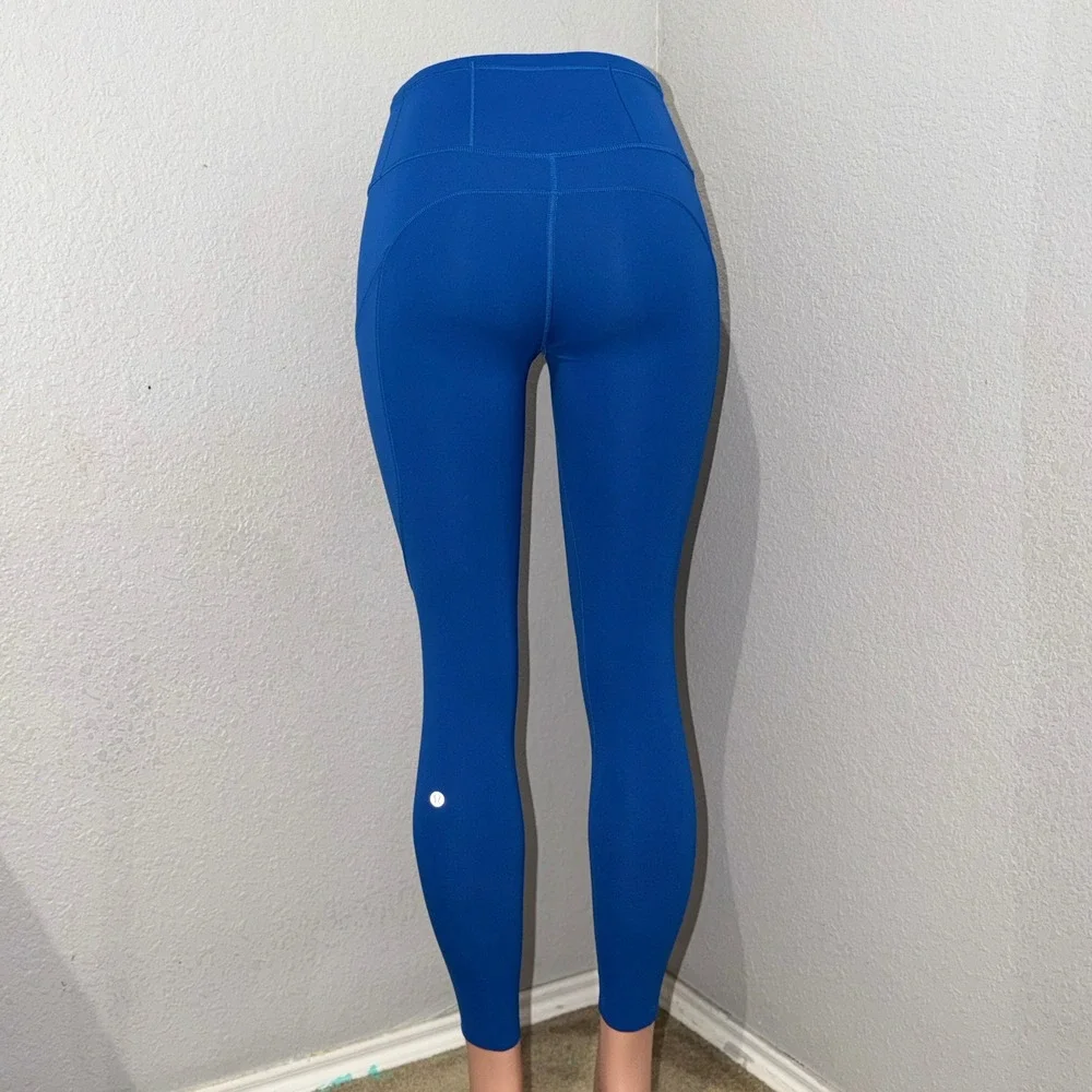 lululemon Wunder Under High Rise Tight Womens Size 4 Blue 25